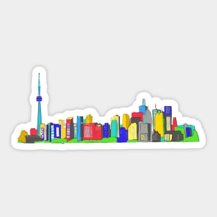 Toronto skyline Sticker